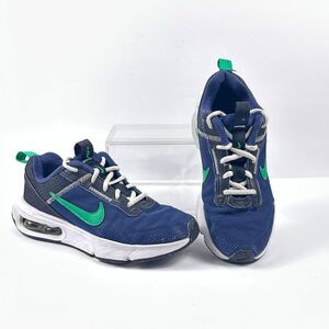 Nike Air Max INTRLK Lite Sneakers Youth Kids Size 3.5Y GS Running Navy & Green